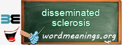 WordMeaning blackboard for disseminated sclerosis